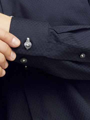 JACK & JONES Regular fit Button Up Shirt 'JPRBLALeeds' in Blue