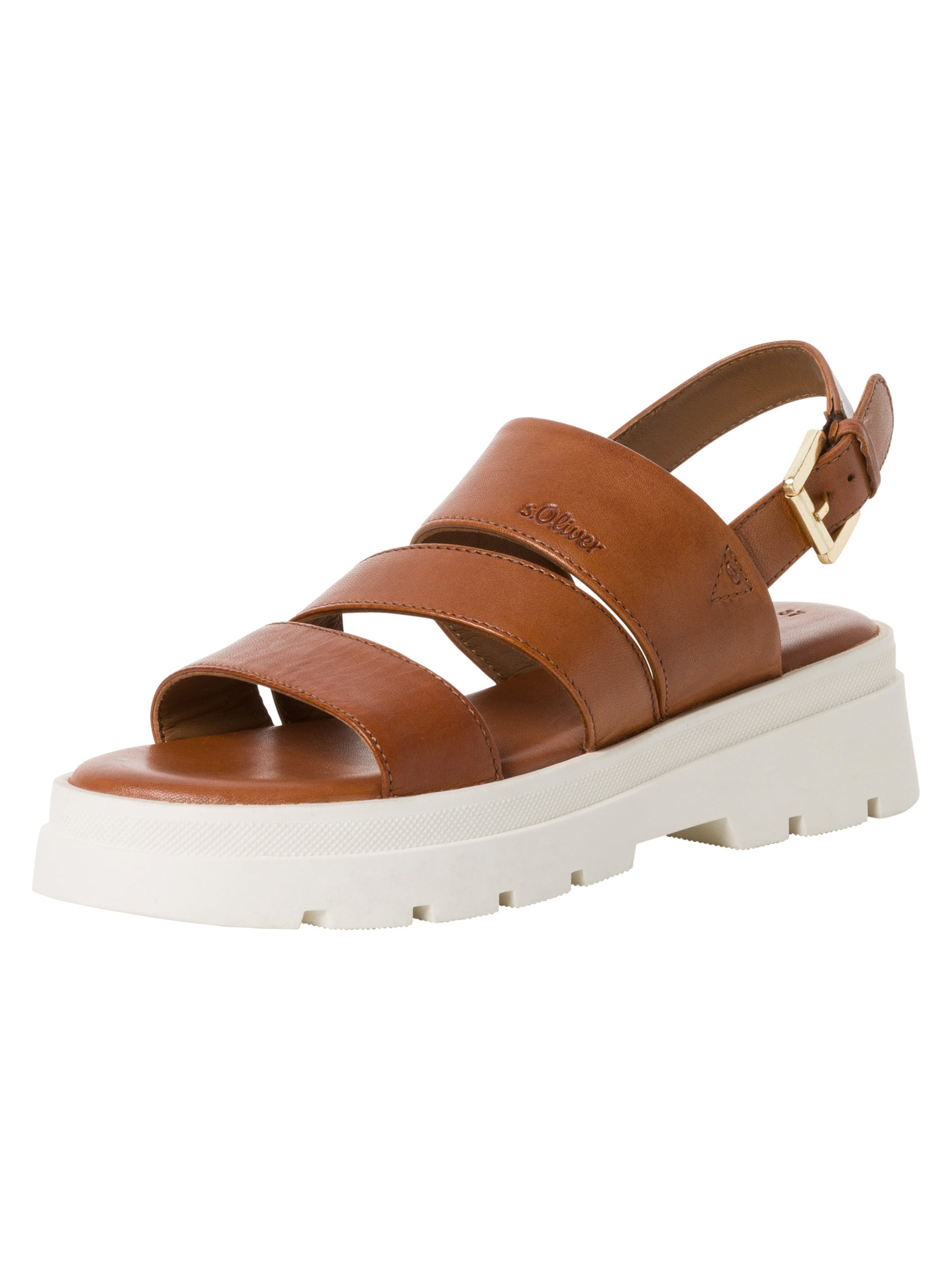 Sandalo di s.Oliver in marrone: frontale