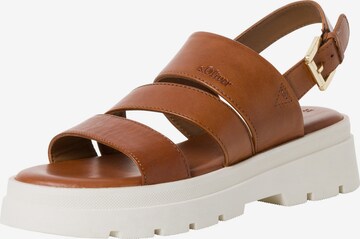 s.Oliver Sandals in Brown: front