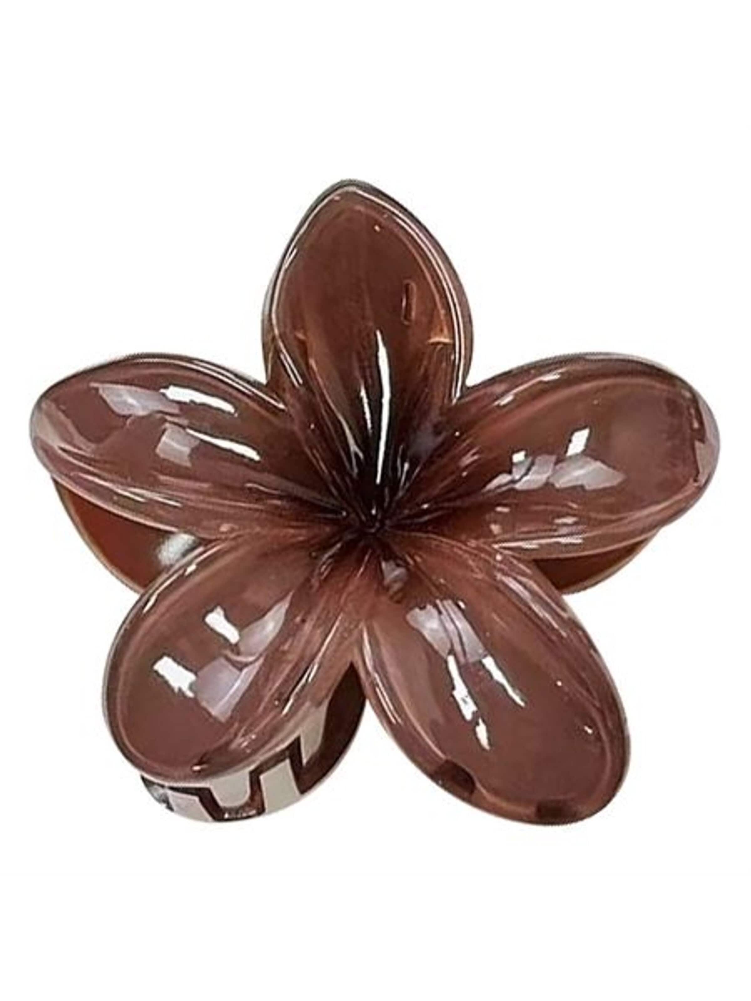 soho Hair accesoires Hair jewelry 'SOHO Moana Hair Clip - Brown' in Brown: front