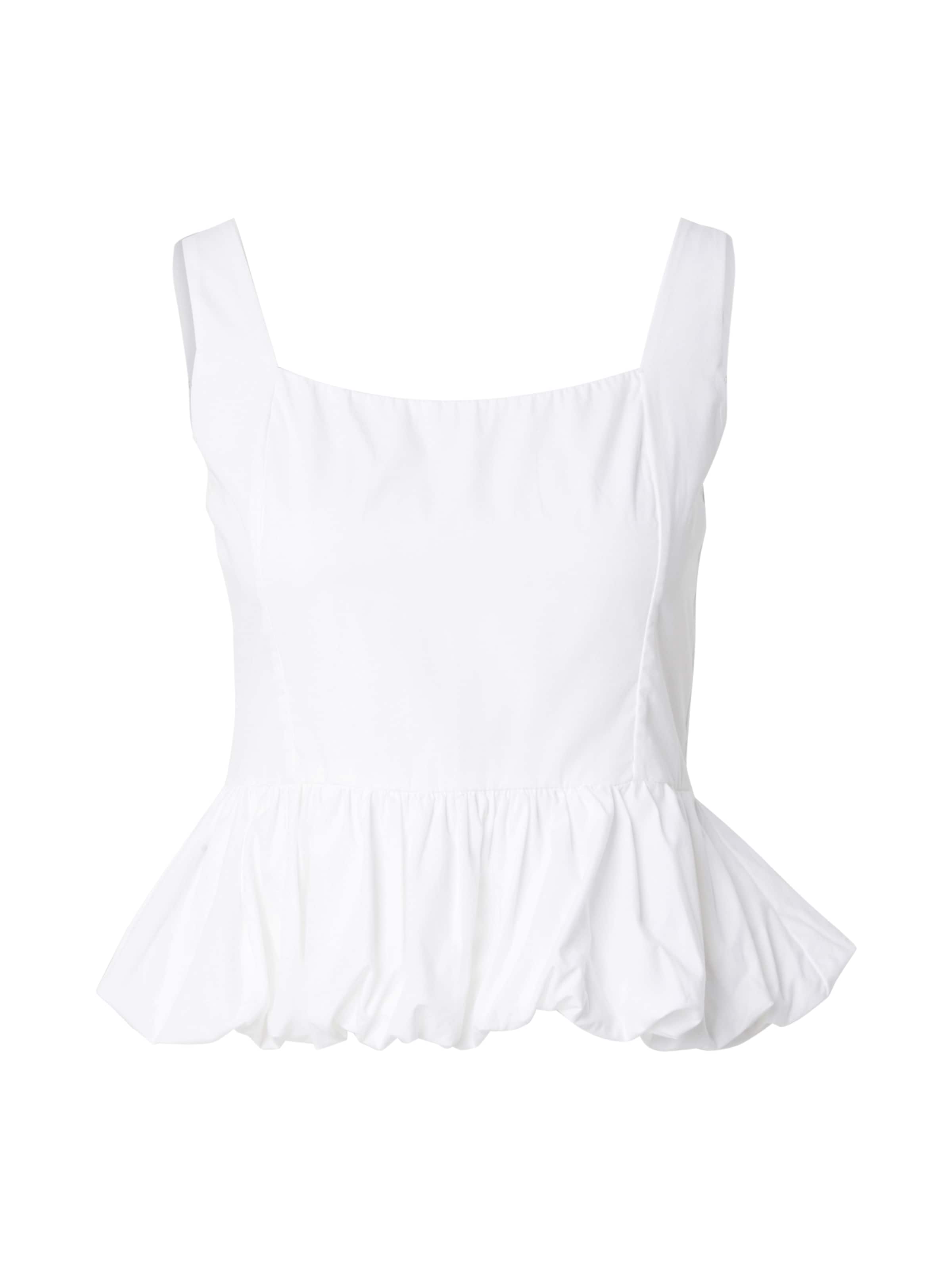 Abercrombie & Fitch Μπλούζα σε λευκό: μπροστά