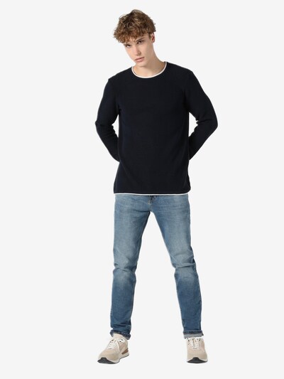 Colin's Sweater in Marine blue / White, Item view