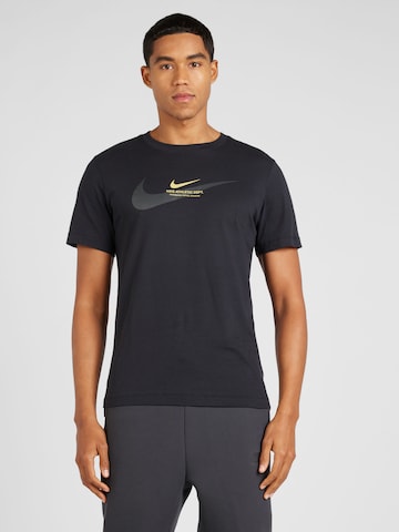 Nike Sportswear Тениска в черно: отпред