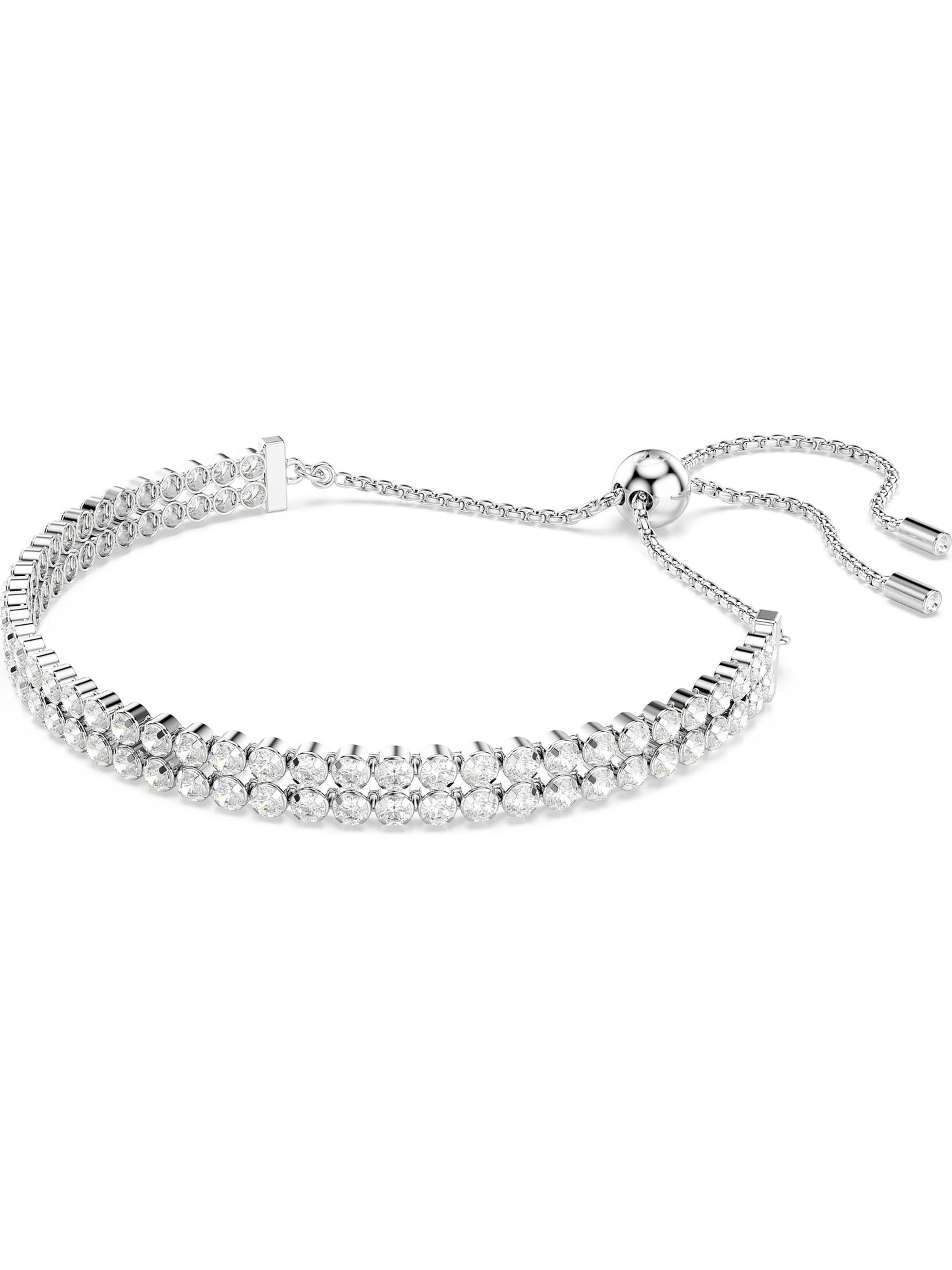 Bracelet Swarovski en argent : devant