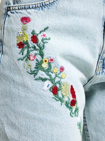 IT'S BASIC Regular Jeans 'STRAIGHT MID RISE JEANS' in Blauw