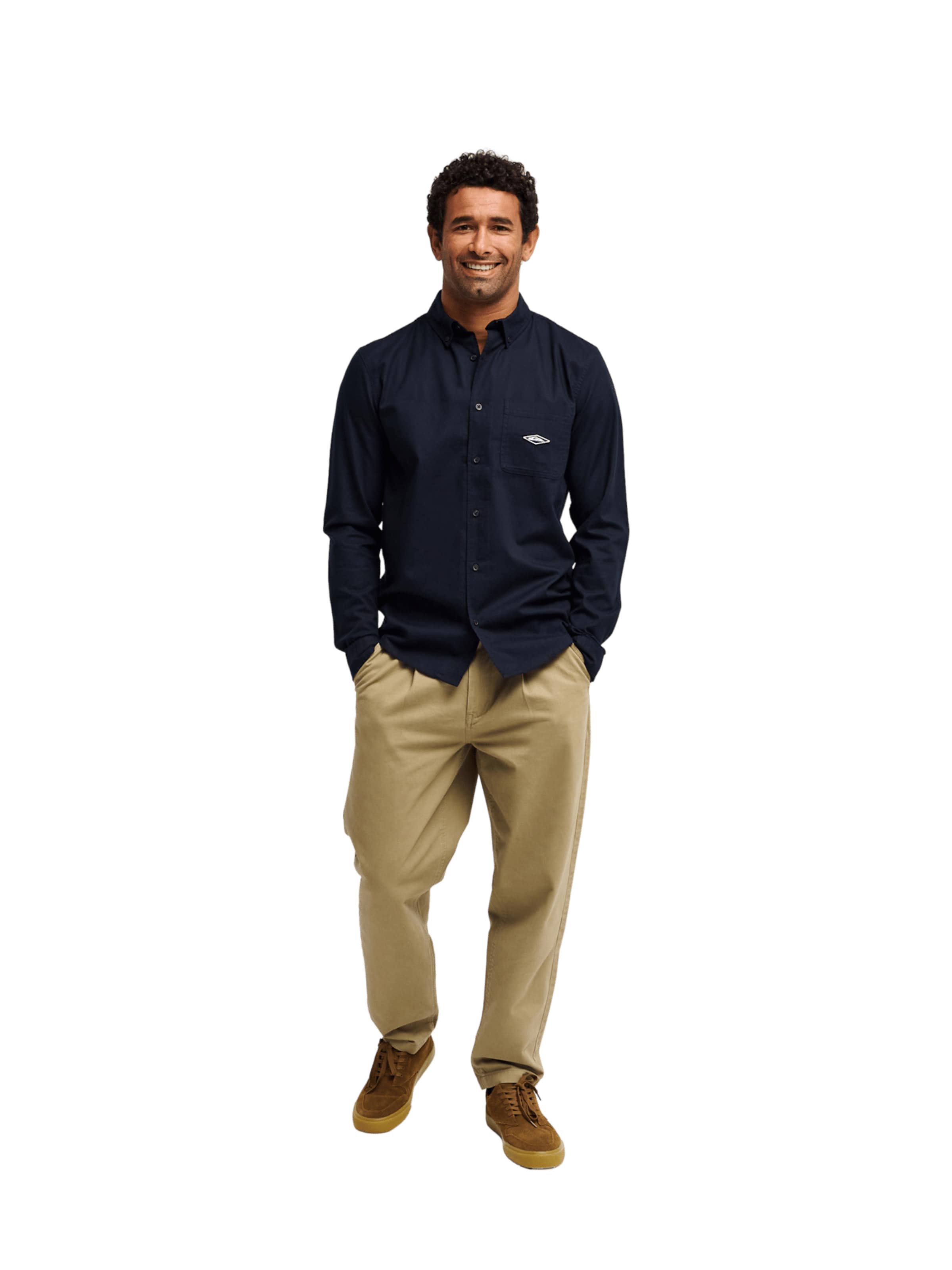 QUIKSILVER Regular Fit Hemd 'Diamond' in Schwarz