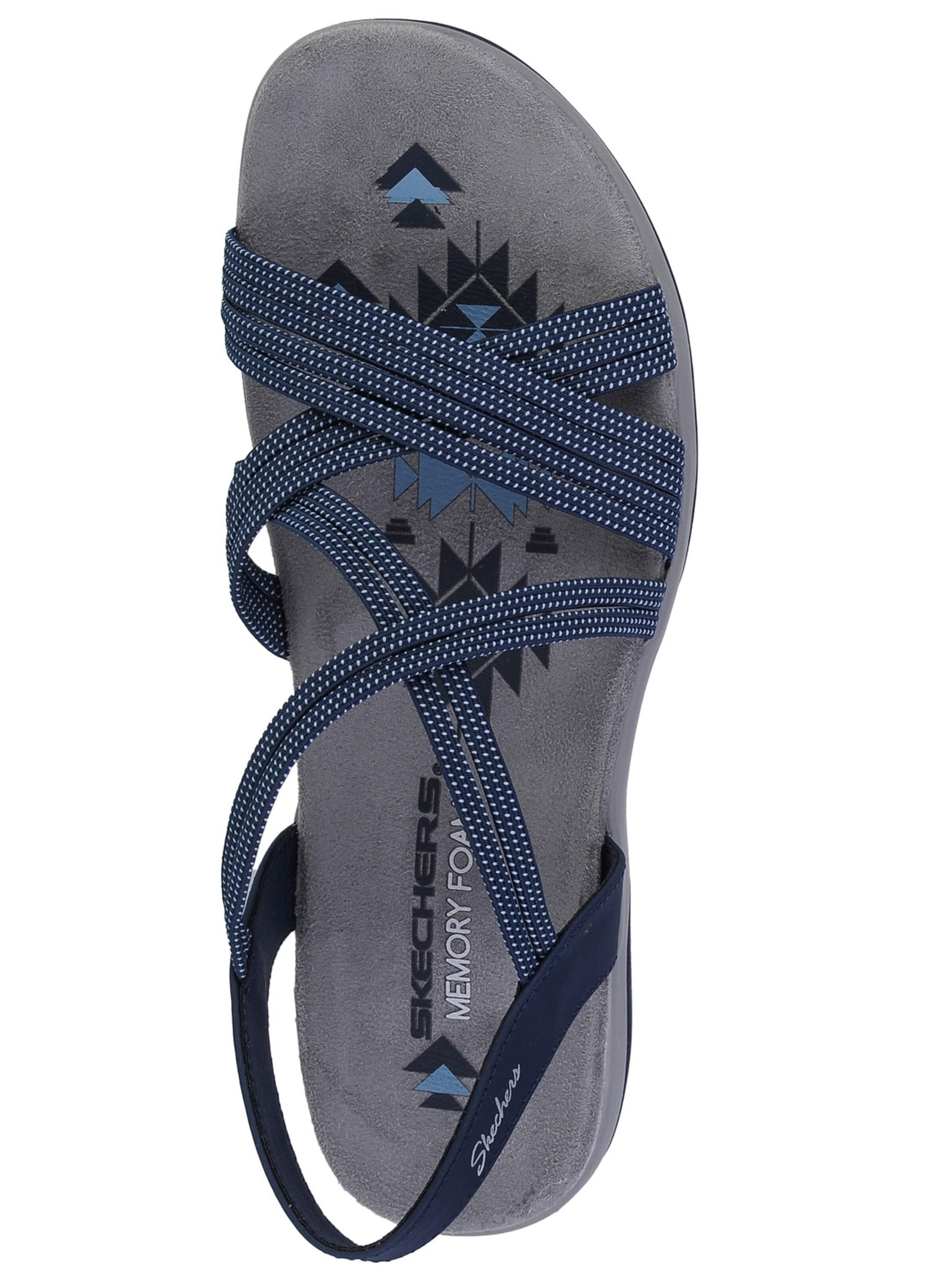 SKECHERS Sandaal 'Skechers Reggae Slim - Turn It Up' in Blauw
