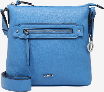 Borsa a tracolla 'Jodie' di L.CREDI in blu: frontale