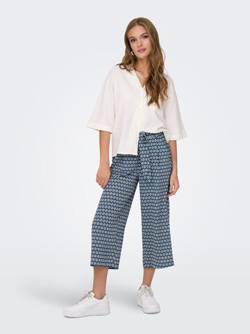 Wide Leg Pantalon à pince 'WINNER' ONLY en bleu