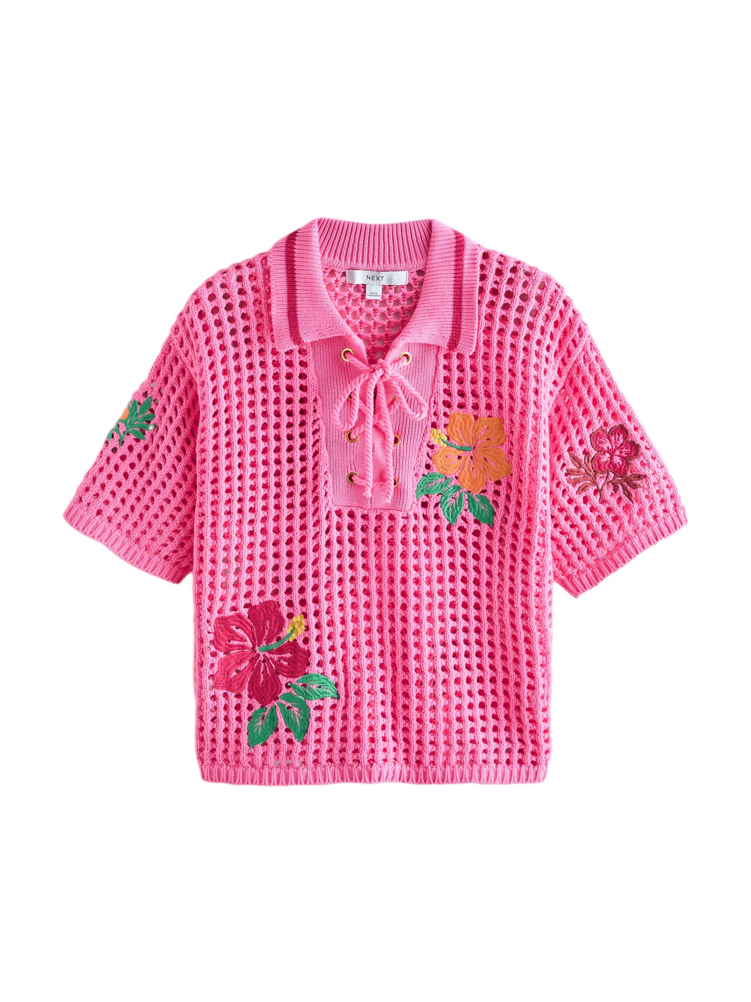 Next Blouse in Roze: voorkant