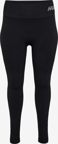 Hummel Skinny Leggings in Zwart: voorkant