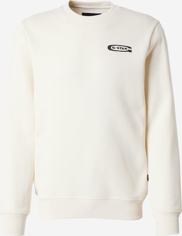 Bluză de molton 'Old Skool' de la G-STAR pe bej: față
