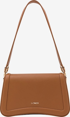 L.CREDI Shoulder Bag 'Malia ' in Brown: front