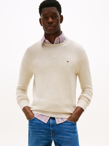 TOMMY HILFIGER Pullover 'ESSENTIAL' in Beige: Vorderseite