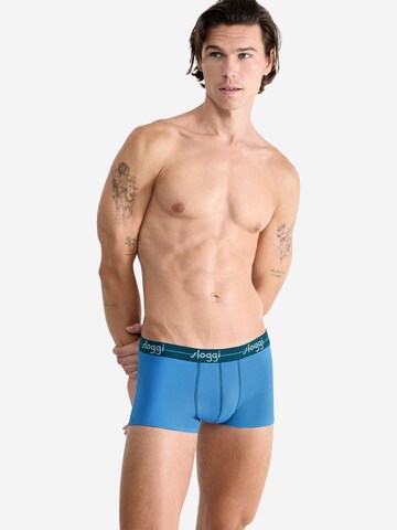 SLOGGI - Calzoncillo boxer en azul: frente