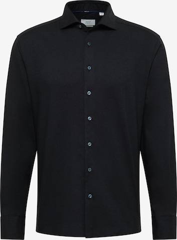 ETERNA Zakelijk overhemd in Zwart: voorkant