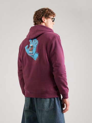 Sweat-shirt Santa Cruz en rouge : devant