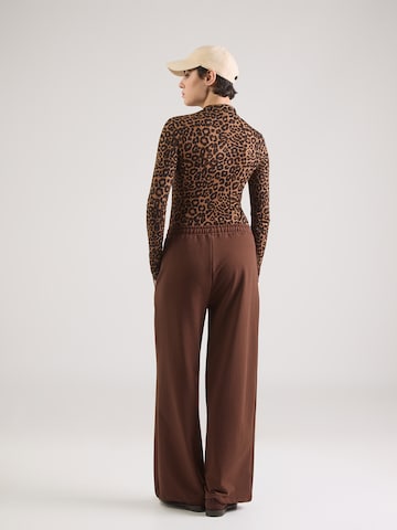 ABOUT YOU Широкий Штаны 'Franca' в Коричневый
