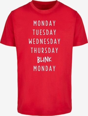 T-Shirt 'Blink' Mister Tee en rouge : devant