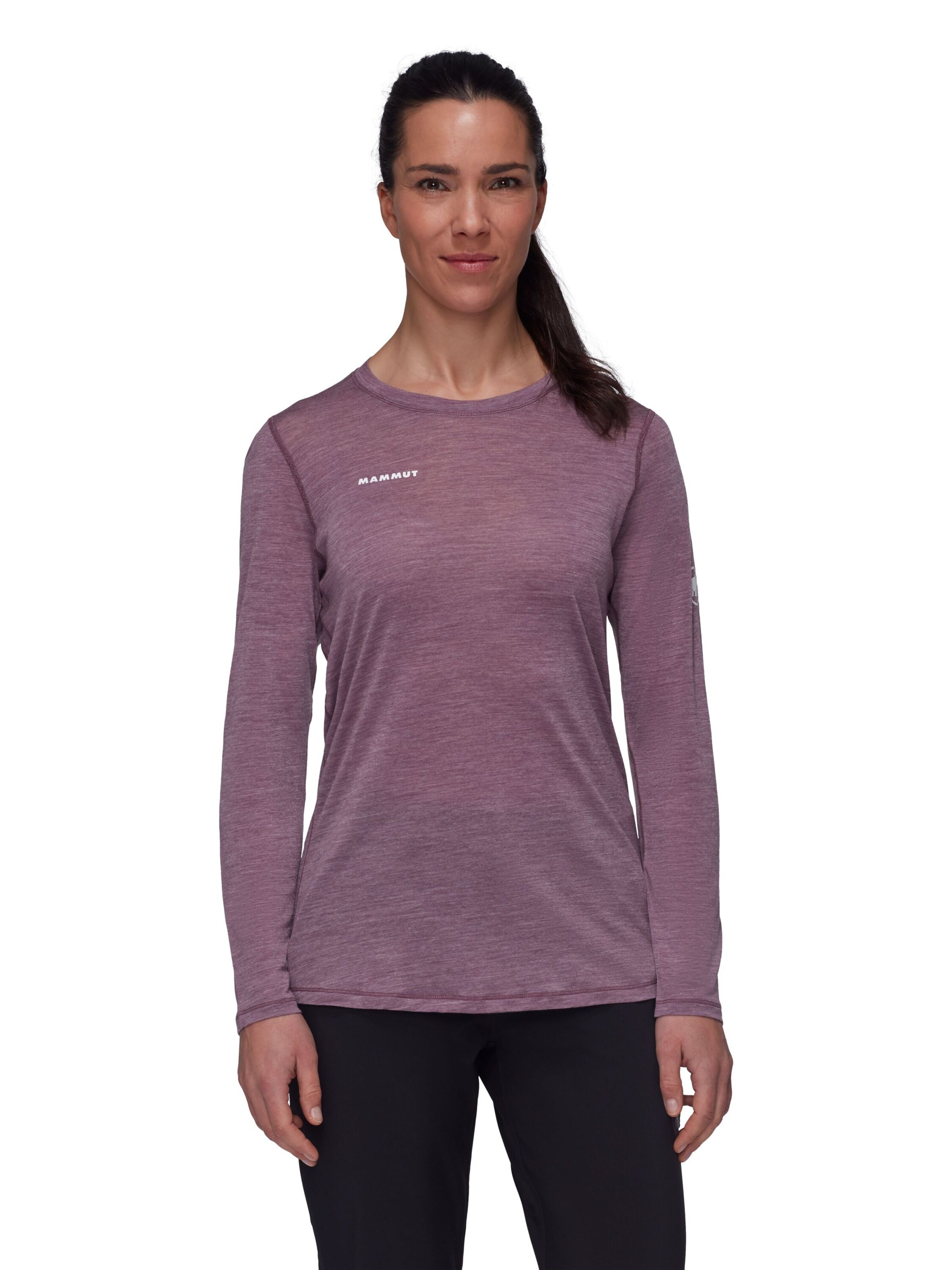 MAMMUT Funktionsshirt 'Tree Wool in Lila: Vorderseite