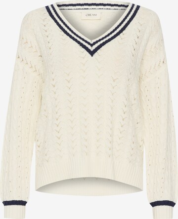 Pull-over 'Preps' Cream en beige : devant