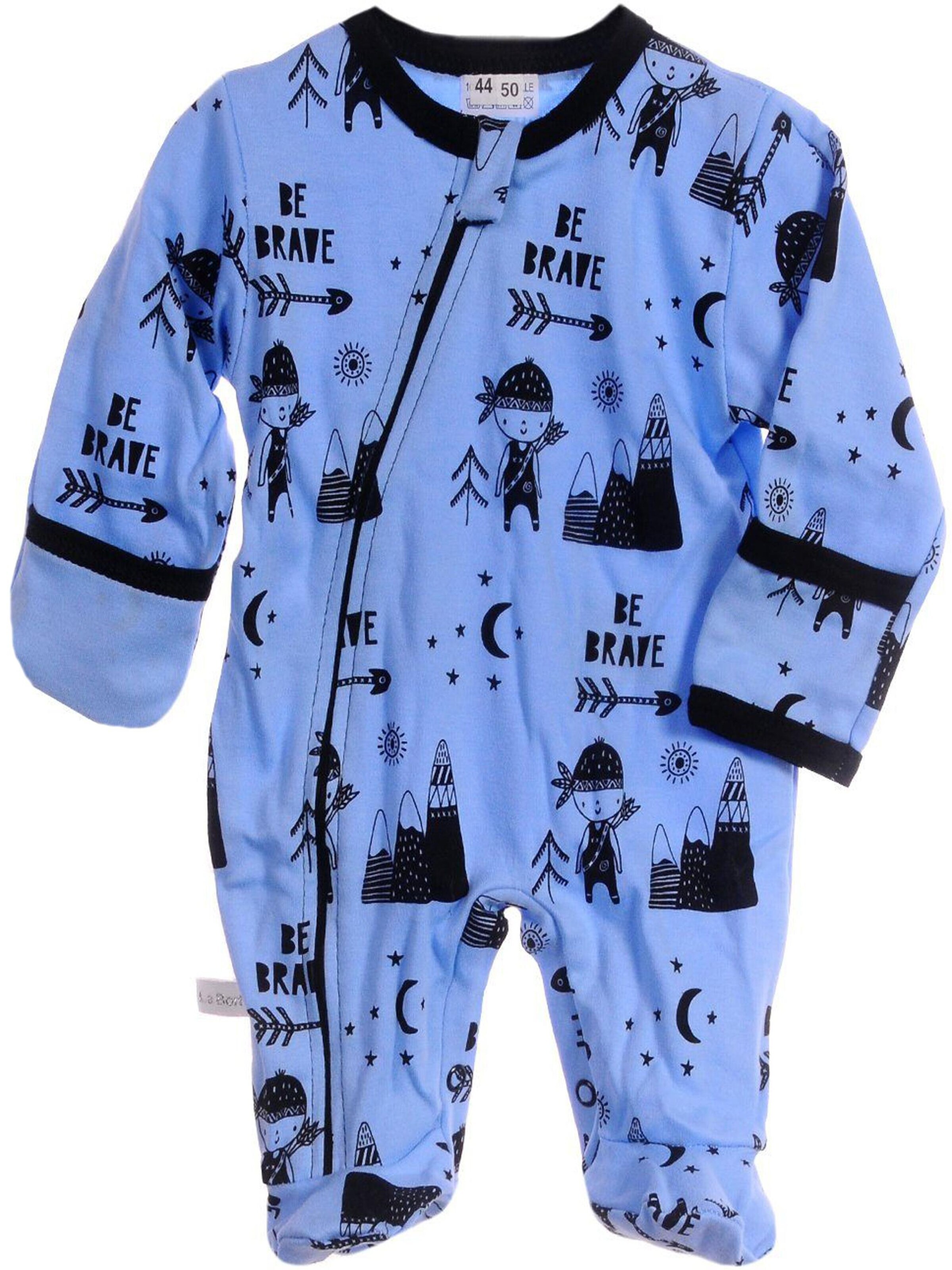 La Bortini Romper/bodysuit in Blue: front
