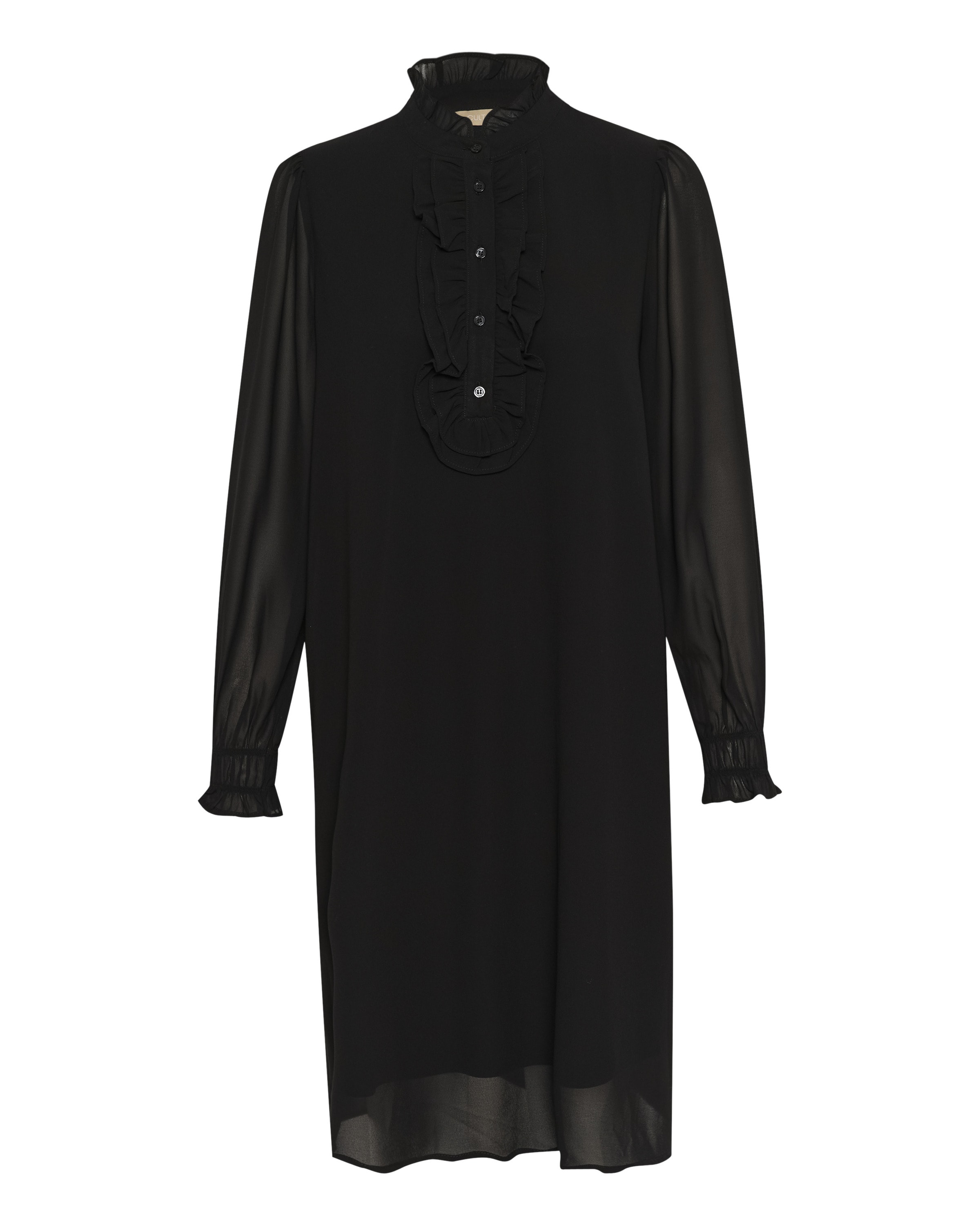 Robe-chemise ''Lopa' CULTURE en noir : devant