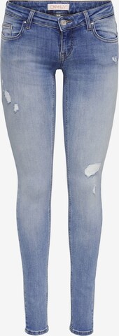 Only Petite Skinny Jeans in Blauw: voorkant
