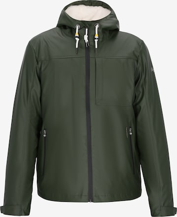 Schmuddelwedda Toiminnallinen takki värissä vihreä: etupuoli