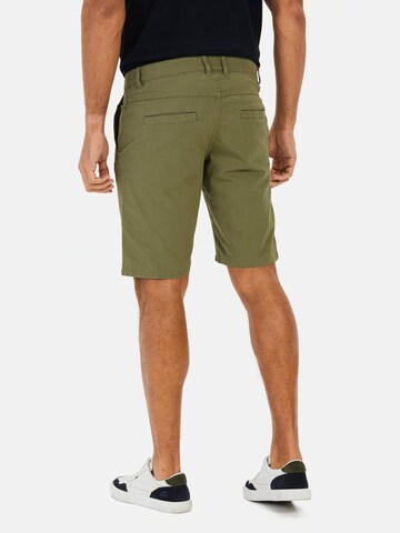 CAMEL ACTIVE Regular Chinoshorts aus Baumwolle mit Stretch in Grün