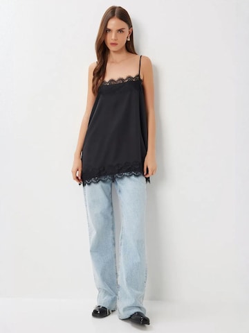Camicia da donna 'Blusen' di Happiness İstanbul in nero: frontale