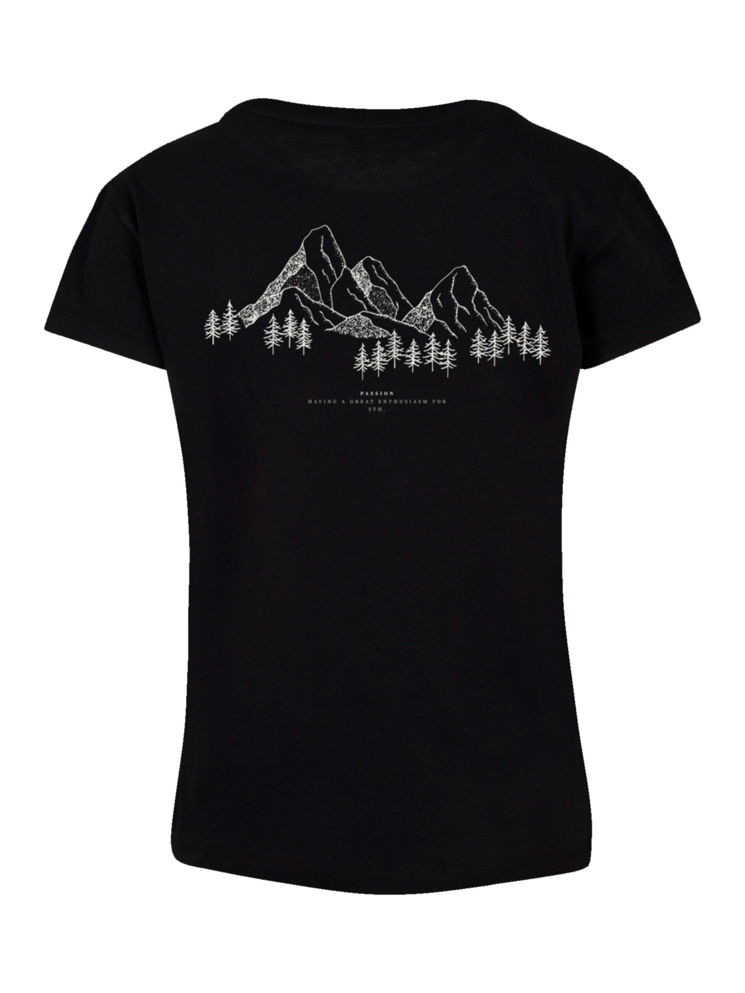 T-shirt 'Mountain' F4NT4STIC en noir