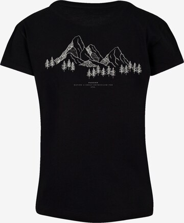 F4NT4STIC Shirt 'Mountain' in Zwart