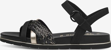 TAMARIS Sandalen met riem in Zwart