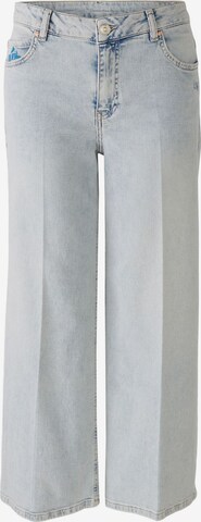 OUI Wide leg Pleated Jeans in Blue: front