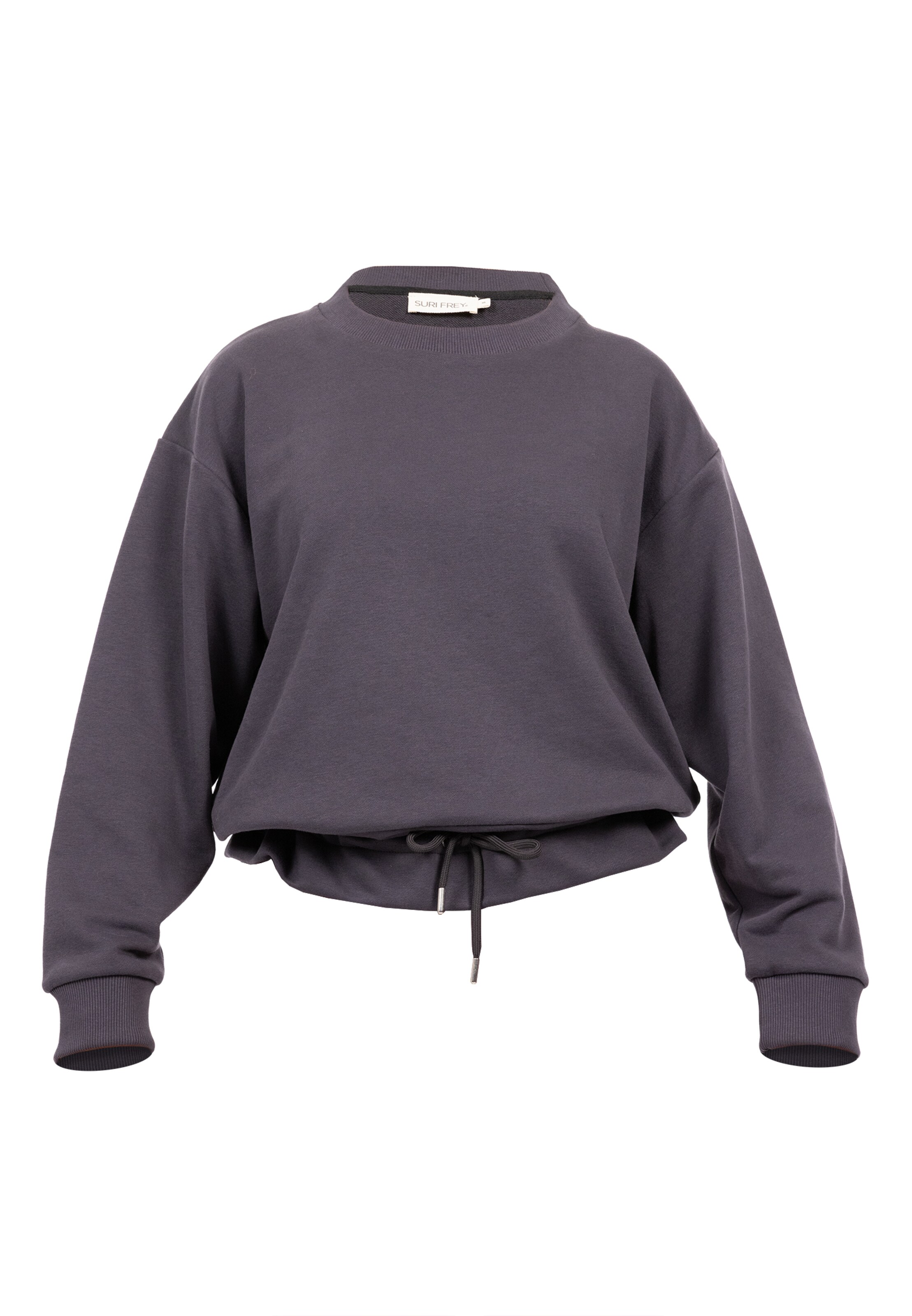Suri Frey Sweatshirt mit Kordelzug ' Freyday ' in Grau: Vorderseite