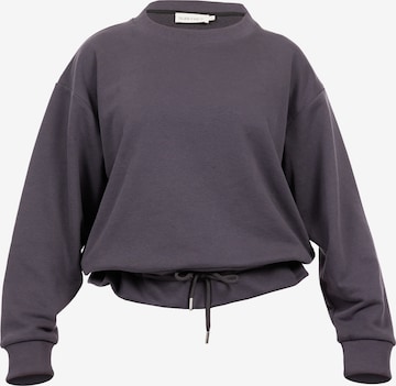 Suri Frey Sweatshirt mit Kordelzug ' Freyday ' in Grau: predná strana