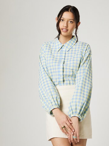 florence by mills exclusive for ABOUT YOUBluza 'Gingham' - plava boja: prednji dio