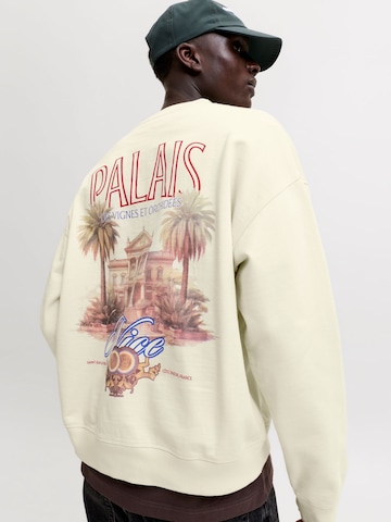 Sweat-shirt JACK & JONES en blanc
