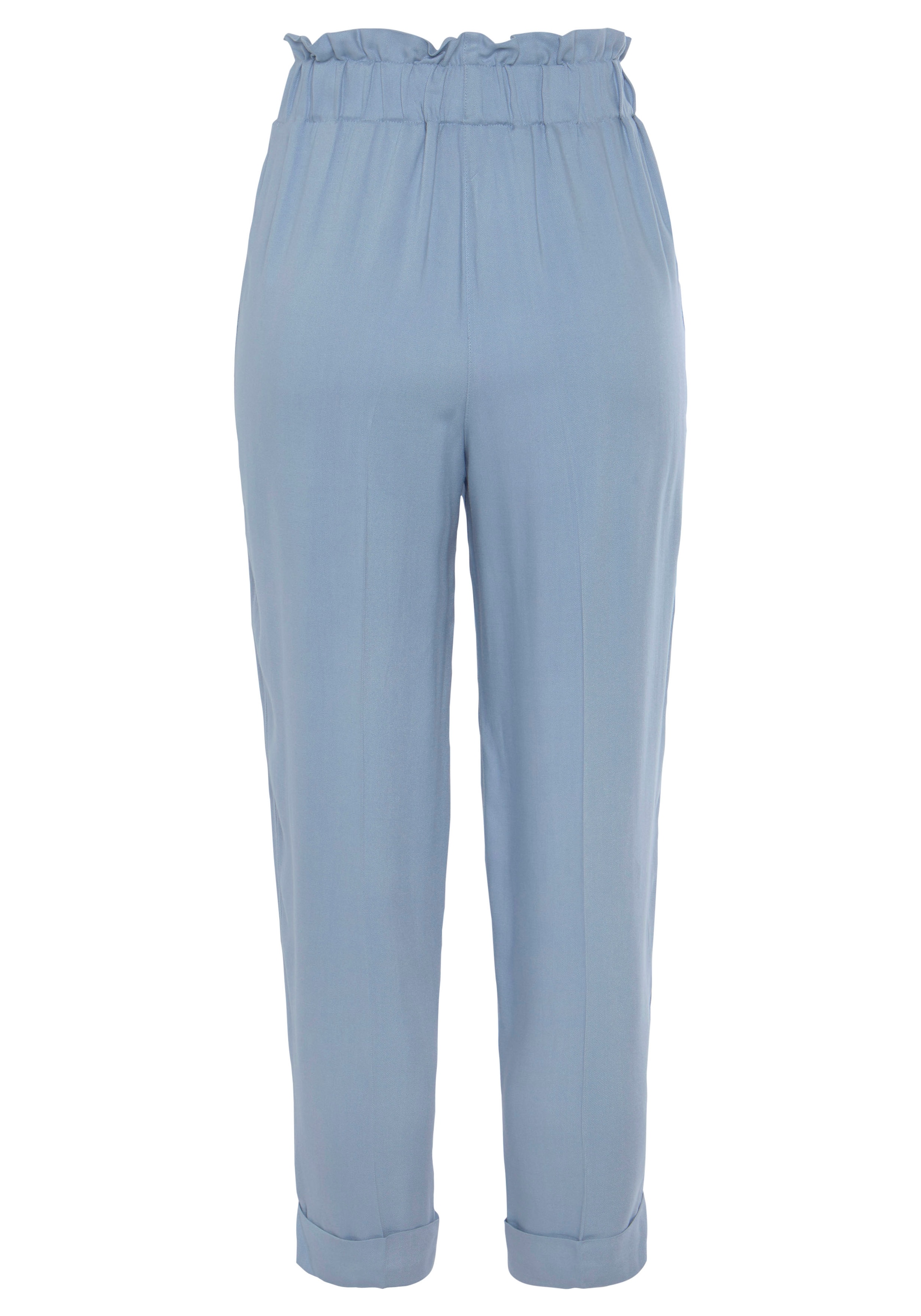LASCANA Tapered Pleat-front trousers in Blue