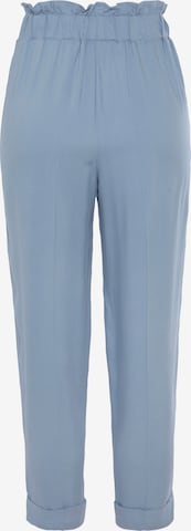 LASCANA Loose fit Pleat-Front Pants in Blue