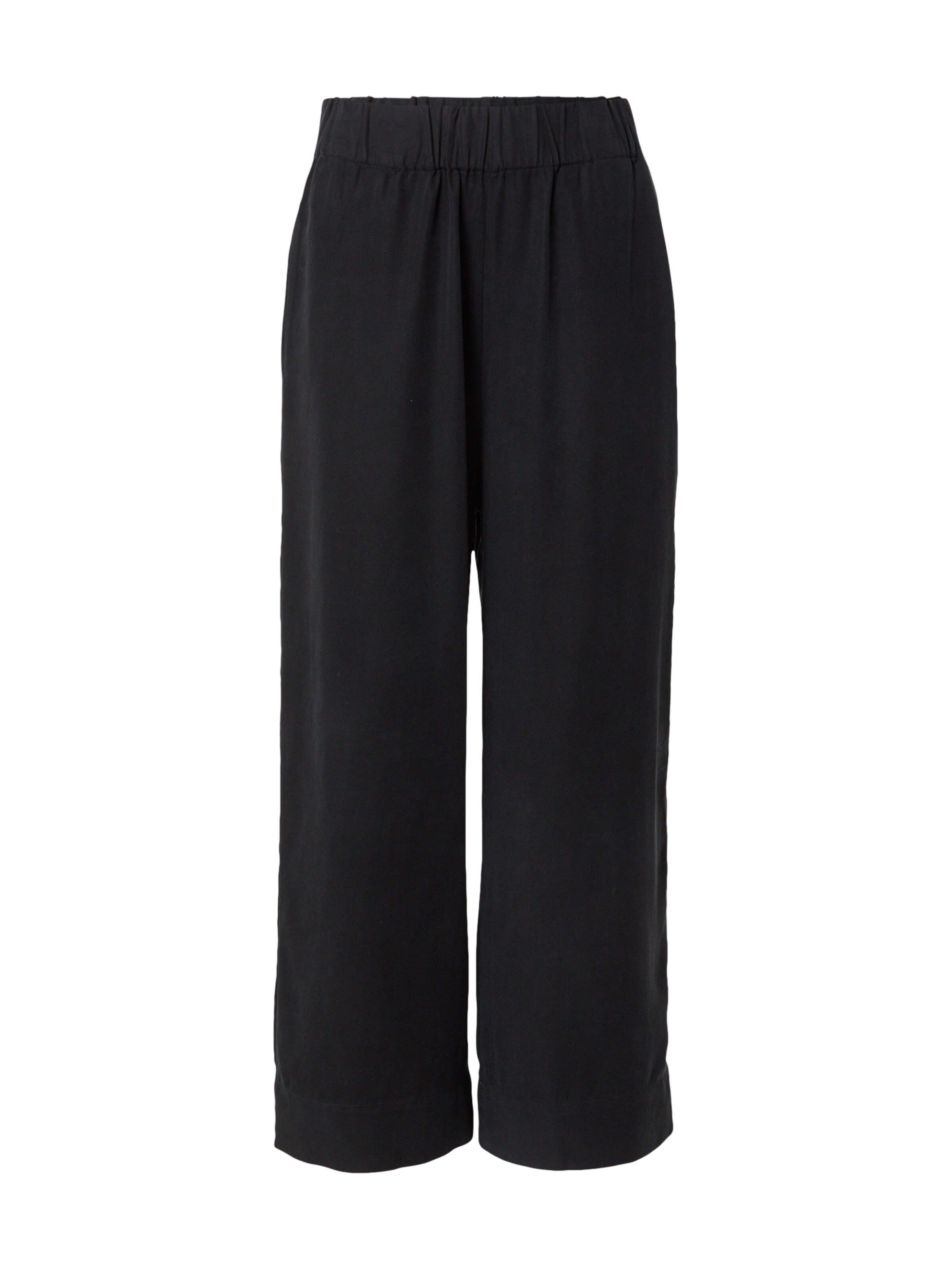 Marc O'Polo DENIM Wide leg Trousers in Black: front
