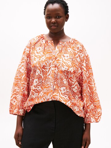 Tommy Hilfiger Curve Bluse in Orange: Vorderseite