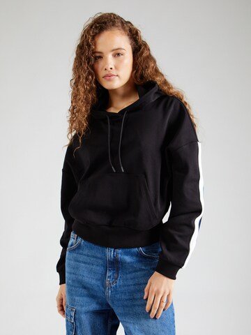 HUGO Blue - Sweatshirt 'Defira_B' em preto: frente