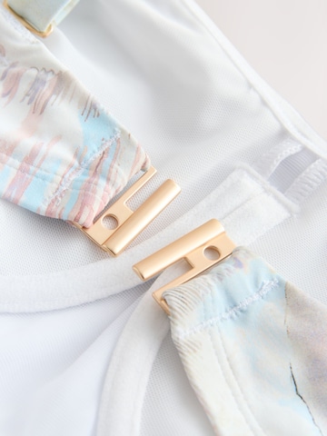 Bandeau Maillot de bain modelant Next en blanc