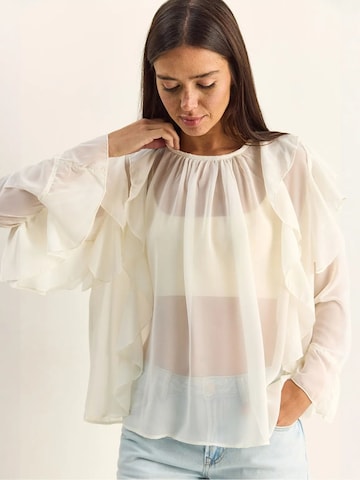 Bianco Lucci Bluza | bela barva