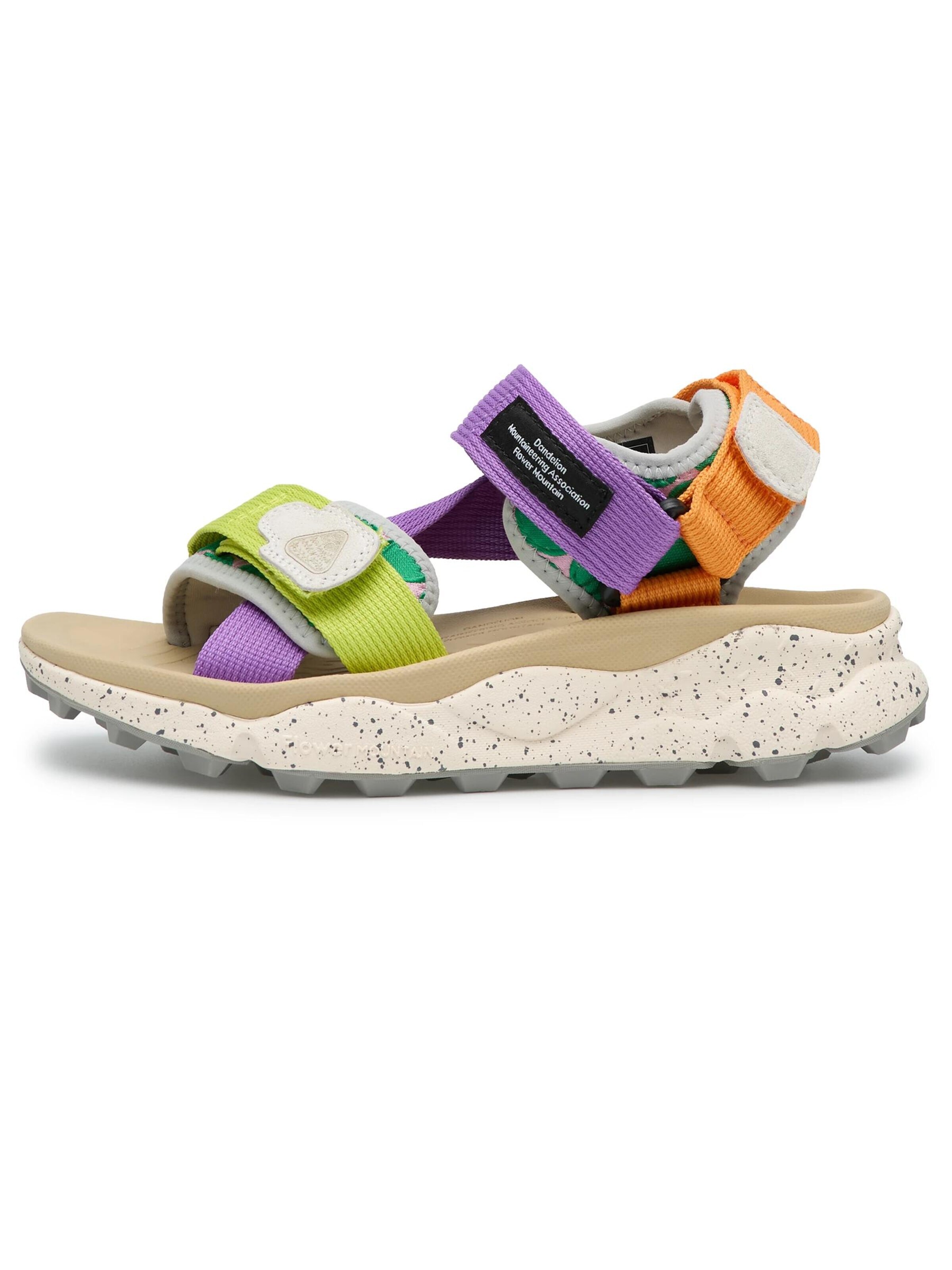 Flower Mountain Sandals 'NAZCA' in Purple: front