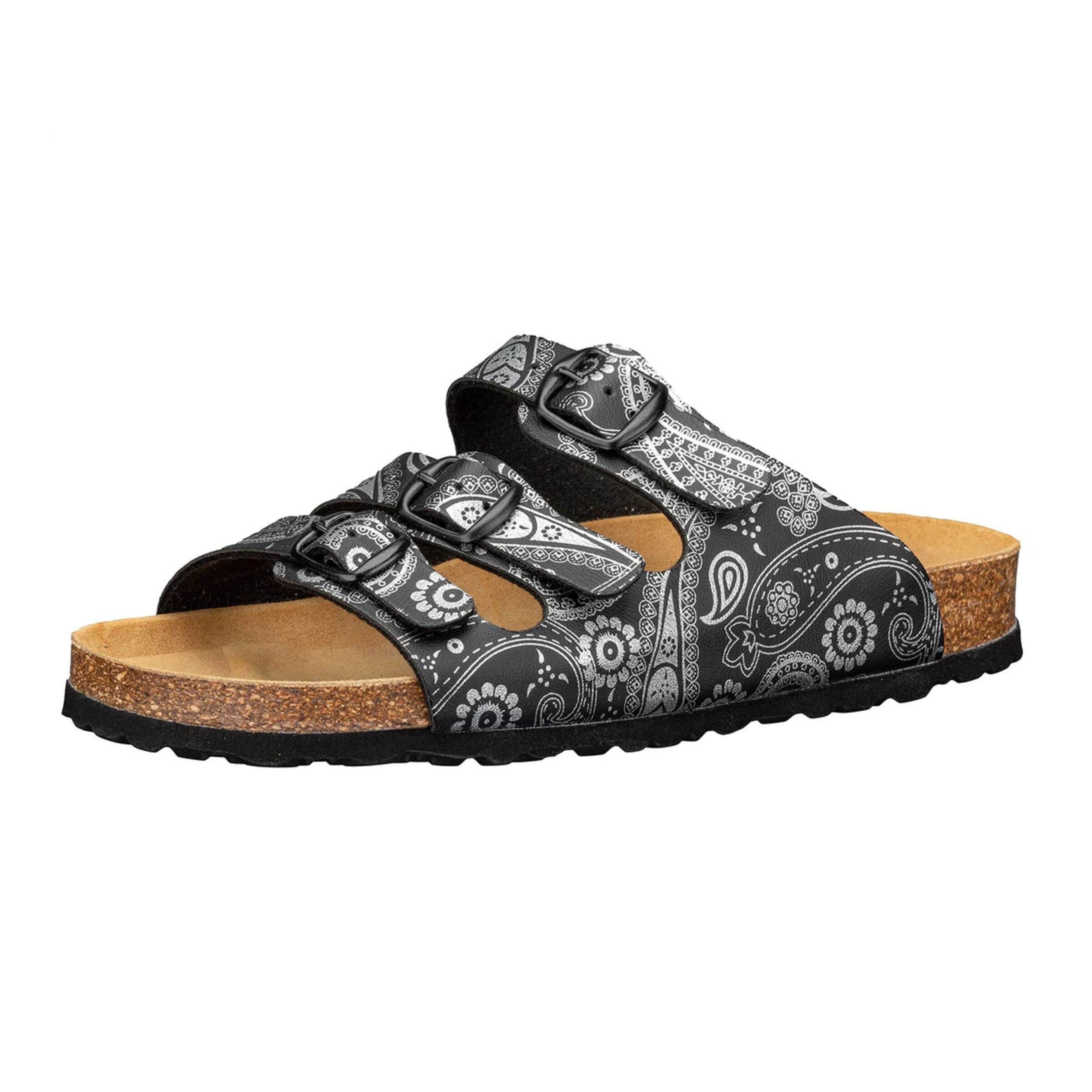 LICO Pantolette in Schwarz: Vorderseite