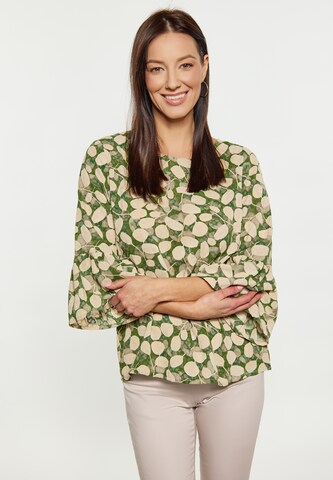 Usha - Blusa em verde: frente
