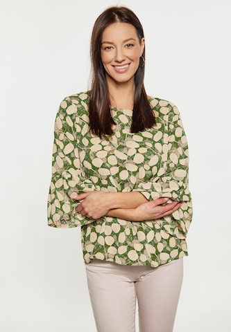 Usha - Blusa en verde: frente